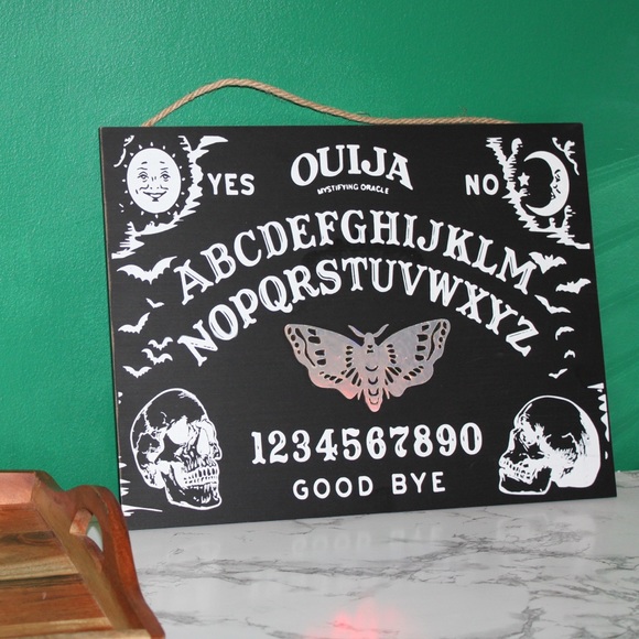 DECORATIVE WALL HANGING WOOD OUIJA BOARD NEW💀🎃 - Picture 4 of 16